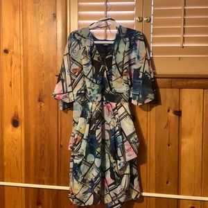 City chic flutter sleeve dress